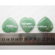35MM forma de corazón Verde Aventurina, de alta pulido, de alta calidad, forma de corazón natural de piedra